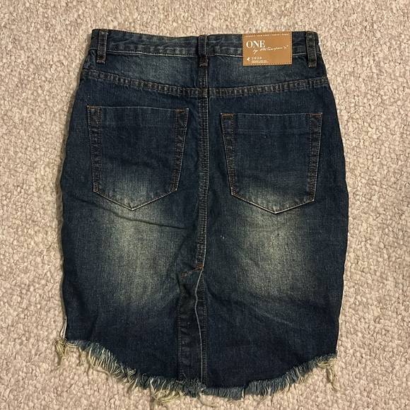 One Teaspoon high waist 2020 super ripped mini skirt 24 - Picture 6 of 7